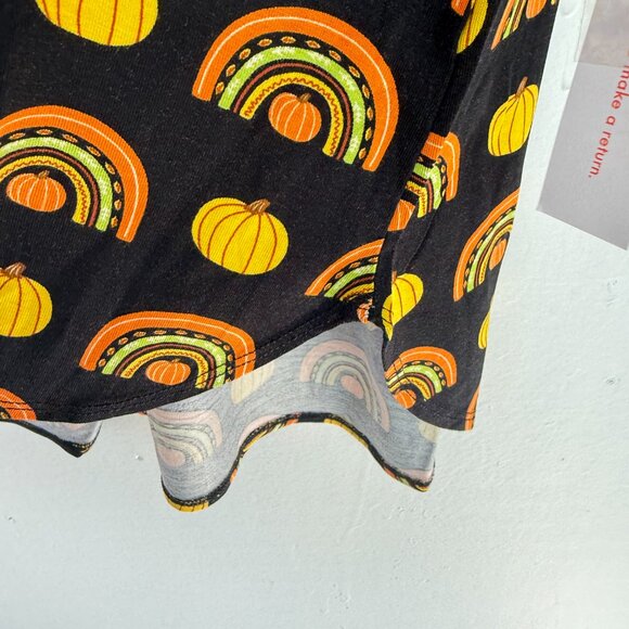 NWT Modcloth Winning Them Over Short Sleeve Top Black Pumpkin Size Medium M NEW - Picture 7 of 12
